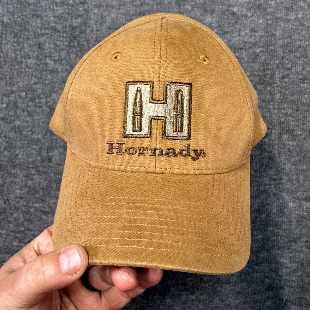 Hornaday Ammunition Hat Baseball Cap Tan Hunting Outdoors Casual Western